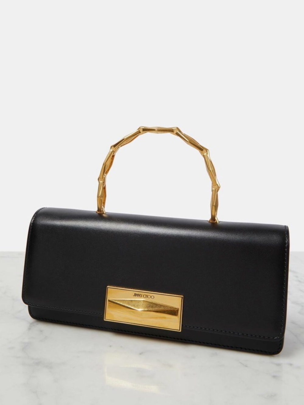 JIMMY CHOO Diamond Chain Top Handle Bag
